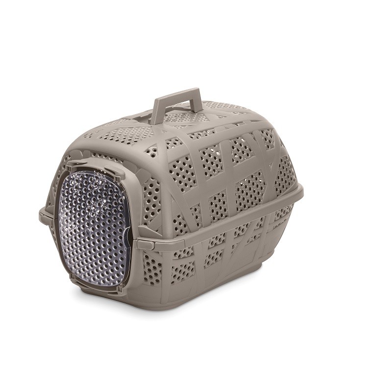 TRASPORTINO CARRY SPORT CHIUSURA IN PLASTICA TORTORA cm 48,5 x 34 x 32